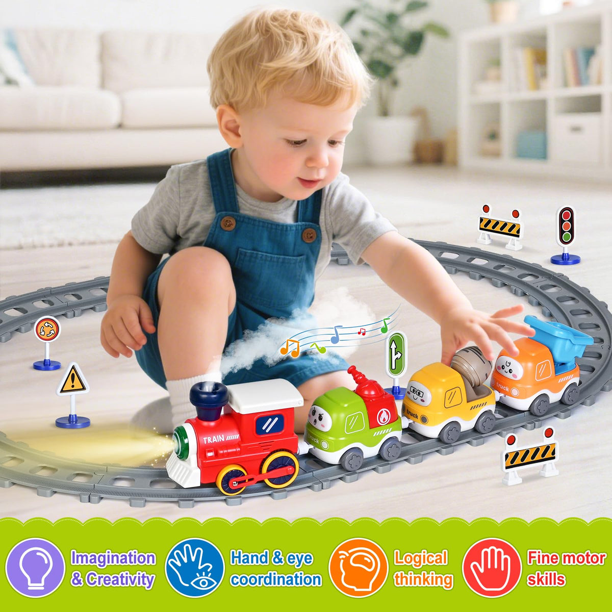 Letapapa road sign accessories teach basic traffic safety during play.
