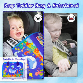 Letoya Ocean Busy Board is sturdy and travel-ready for on-the-go play.