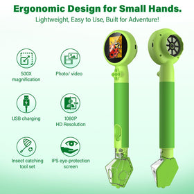 LEUOA ergonomic handheld design fits small hands during experiments