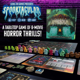 Level 99 Games Spooktacular monster cards enable varied tactics during asymmetric play.