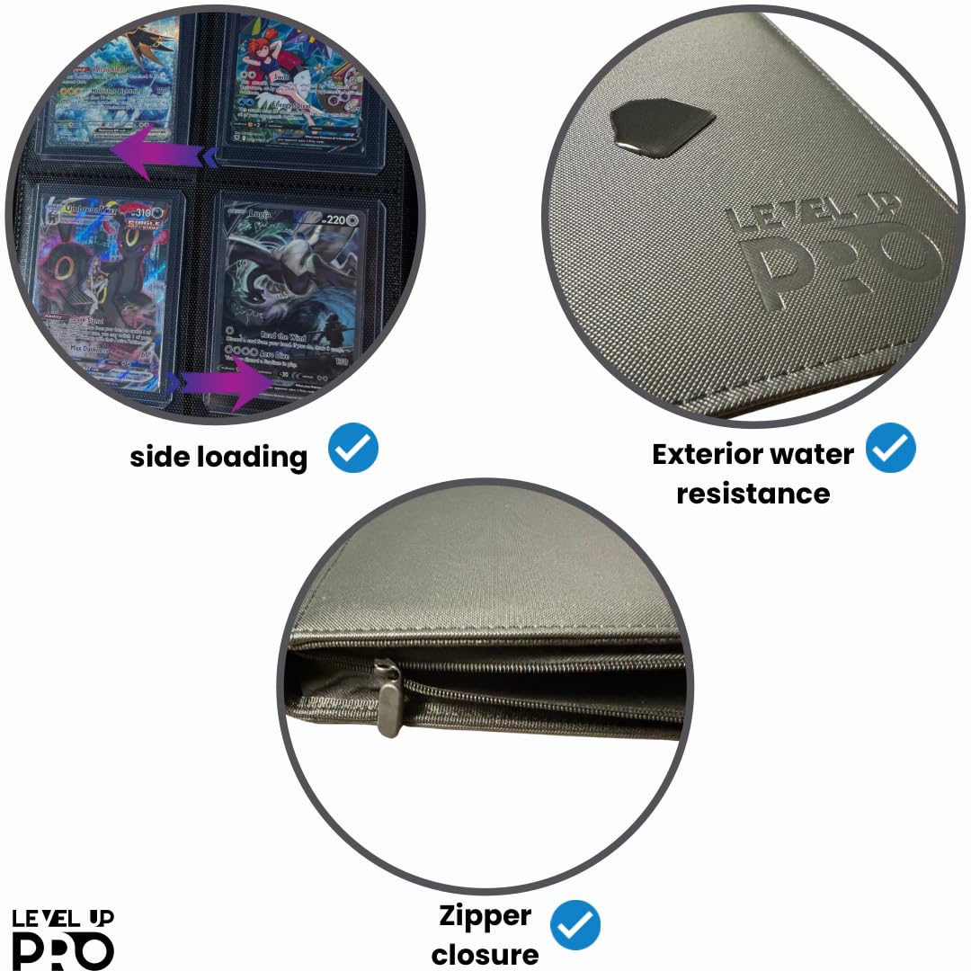 Level Up Pro Toploader Binder travel-ready design fits in most bags