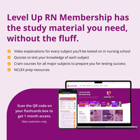 Level Up RN 2026 exam trends update included with cards