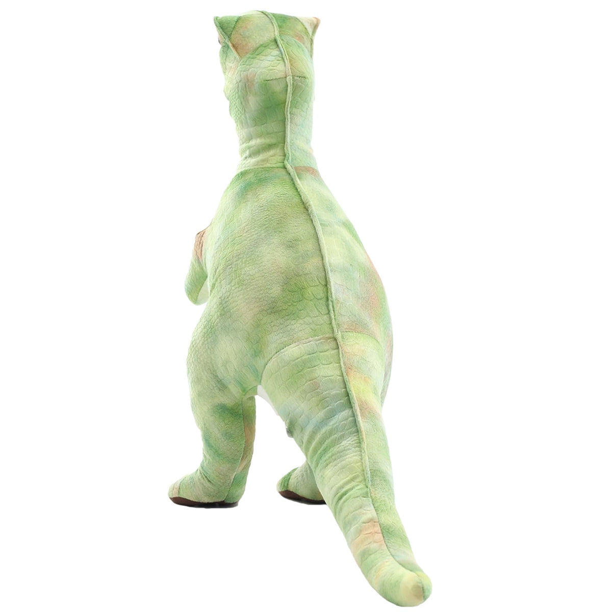 Levenkeness large T-Rex plush standing pose showcases tall, cuddly display piece for rooms.
