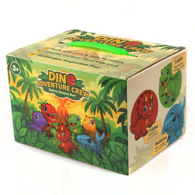 LEWAN Dinosaur Adventure Crew gift packaging showcasing the six dinos.