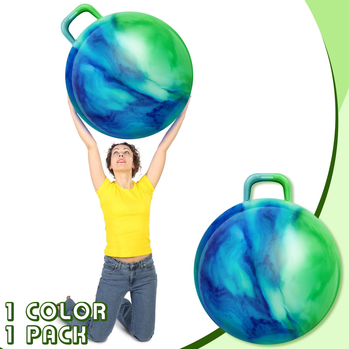  Lewtemi inflating air pump included for quick setup of hopper ball