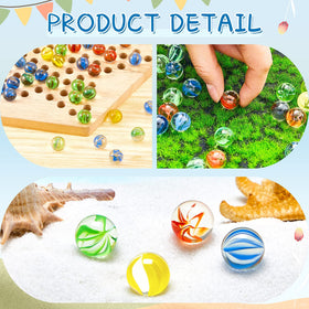 Lewtemi colorful glass marbles perfect for games and decor
