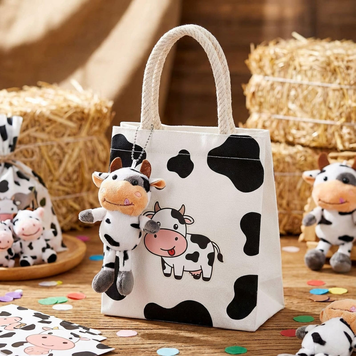 Lewtemi cow keychain party favors for events and gifts