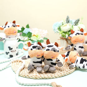 Lewtemi cow plush bulk pack brightens bags and purses