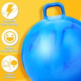 Deflated Lewtemi hopper ball for easy storage and transport