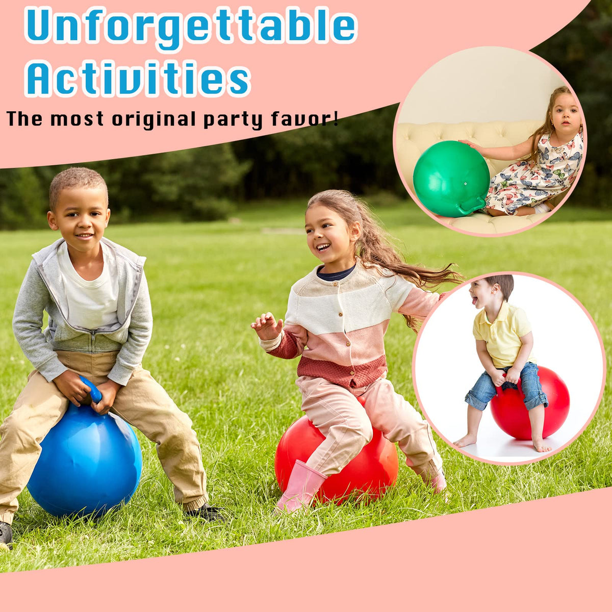 Lewtemi deflated hopper ball stores compactly for easy transport.