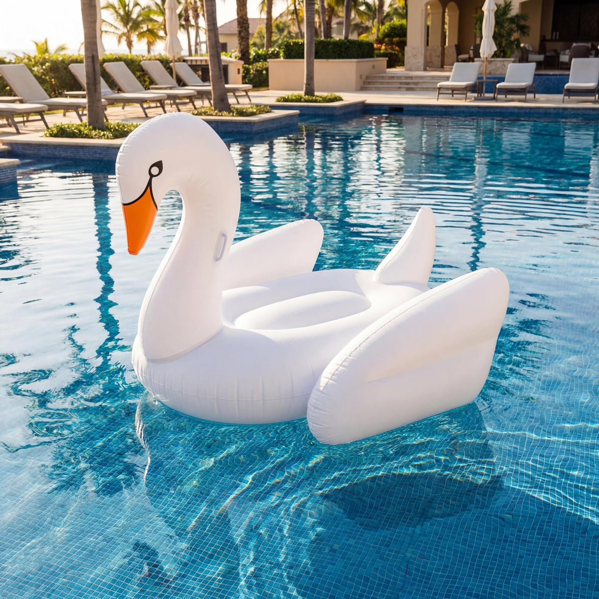 Lewtemi durable PVC pool float designed for multiple seasons and easy cleaning.