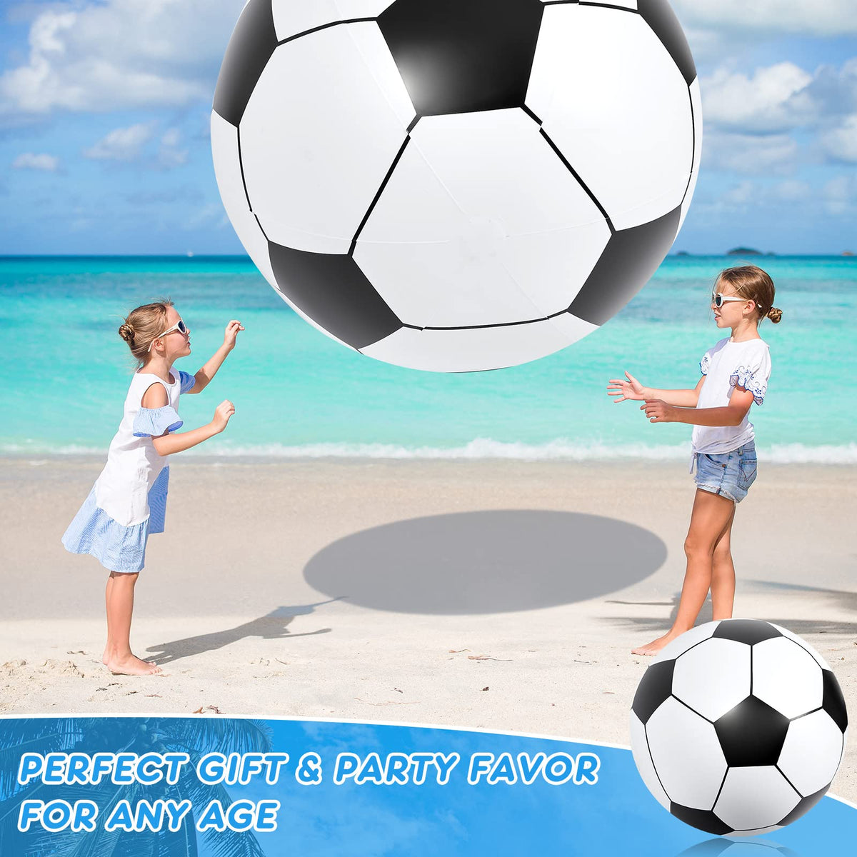 Lewtemi giant beach ball enhances family fun and photos.