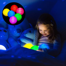 Lewtemi glow puffer ball green glows while you squeeze for stress-relief vibes