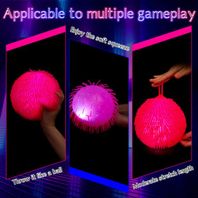 Lewtemi glow puffer ball orange adds vibrant glow to festive events
