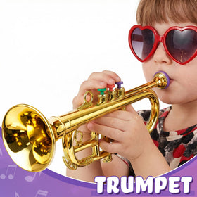 Lewtemi Gold three-valve toy shows sturdy plastic construction for long-lasting use.