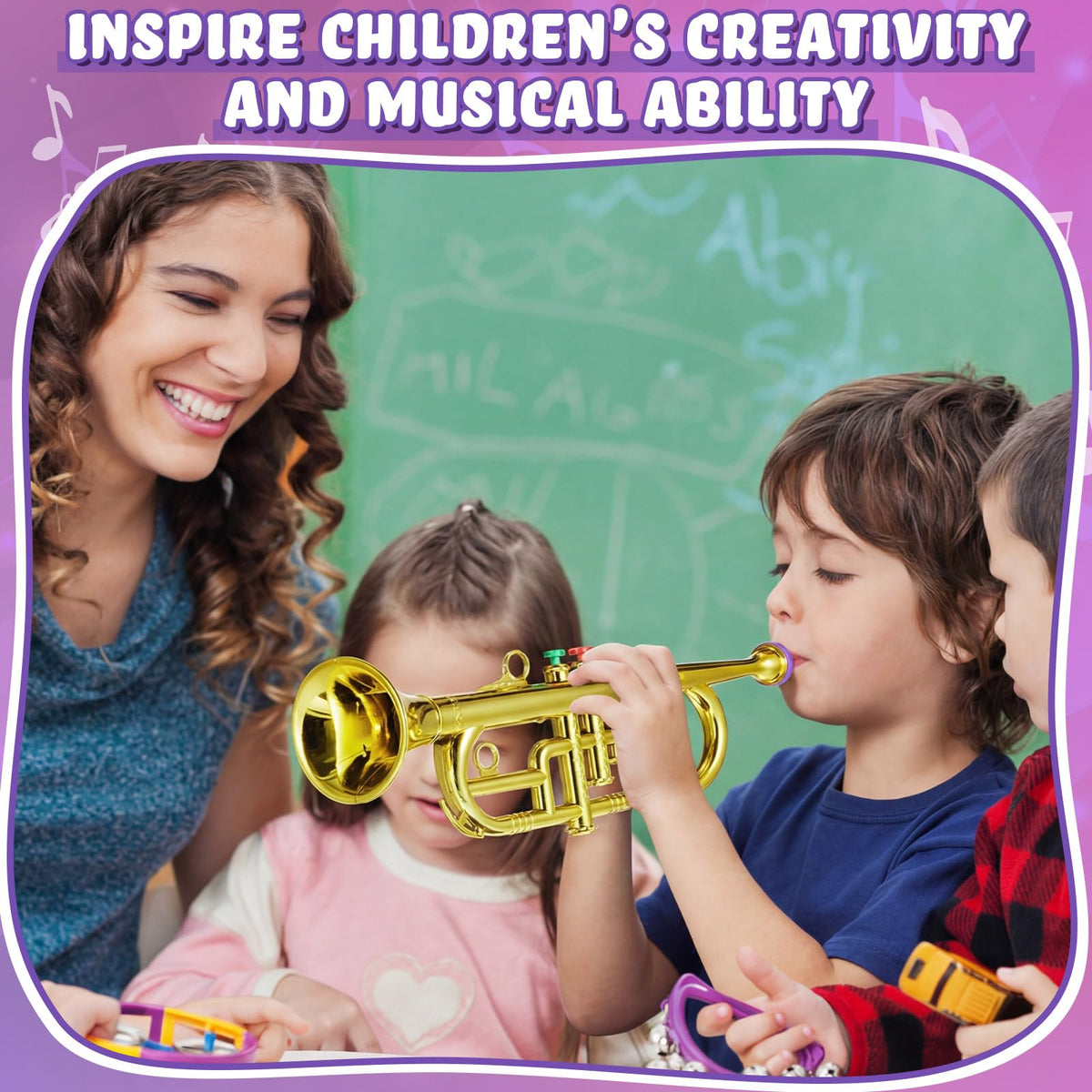 Lewtemi Gold toy encourages listening, rhythm and independent practice for kids.