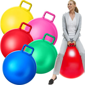 Lewtemi hopper ball 29-inch red for outdoor play and group games