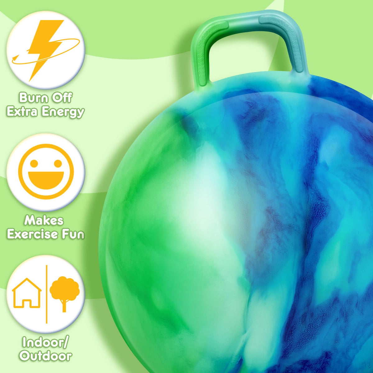 Lewtemi hopper ball in outdoor play action, supporting coordination and fun