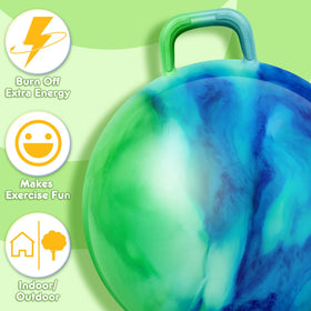 Lewtemi hopper ball in outdoor play action, supporting coordination and fun