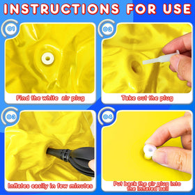 Lewtemi deflated hopper ball set ready for easy storage and transport