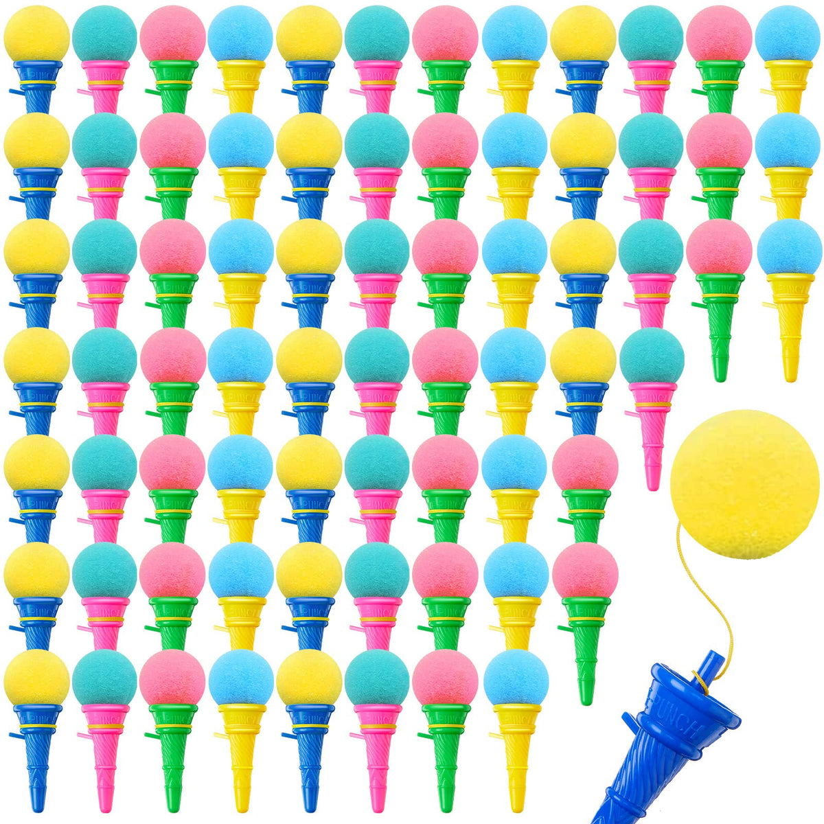 Lewtemi ice cream shooter cone in four colors, ideal for party favors.