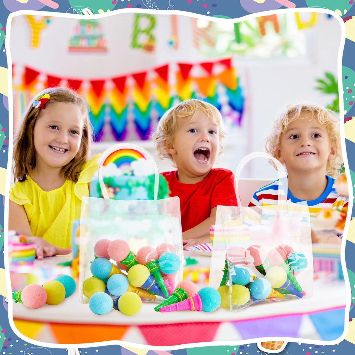 Lewtemi party favors pack, ready for celebrations and prizes.