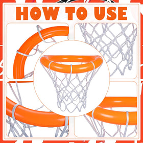 Easy setup and storage of Lewtemi basketball decor for indoor/outdoor use