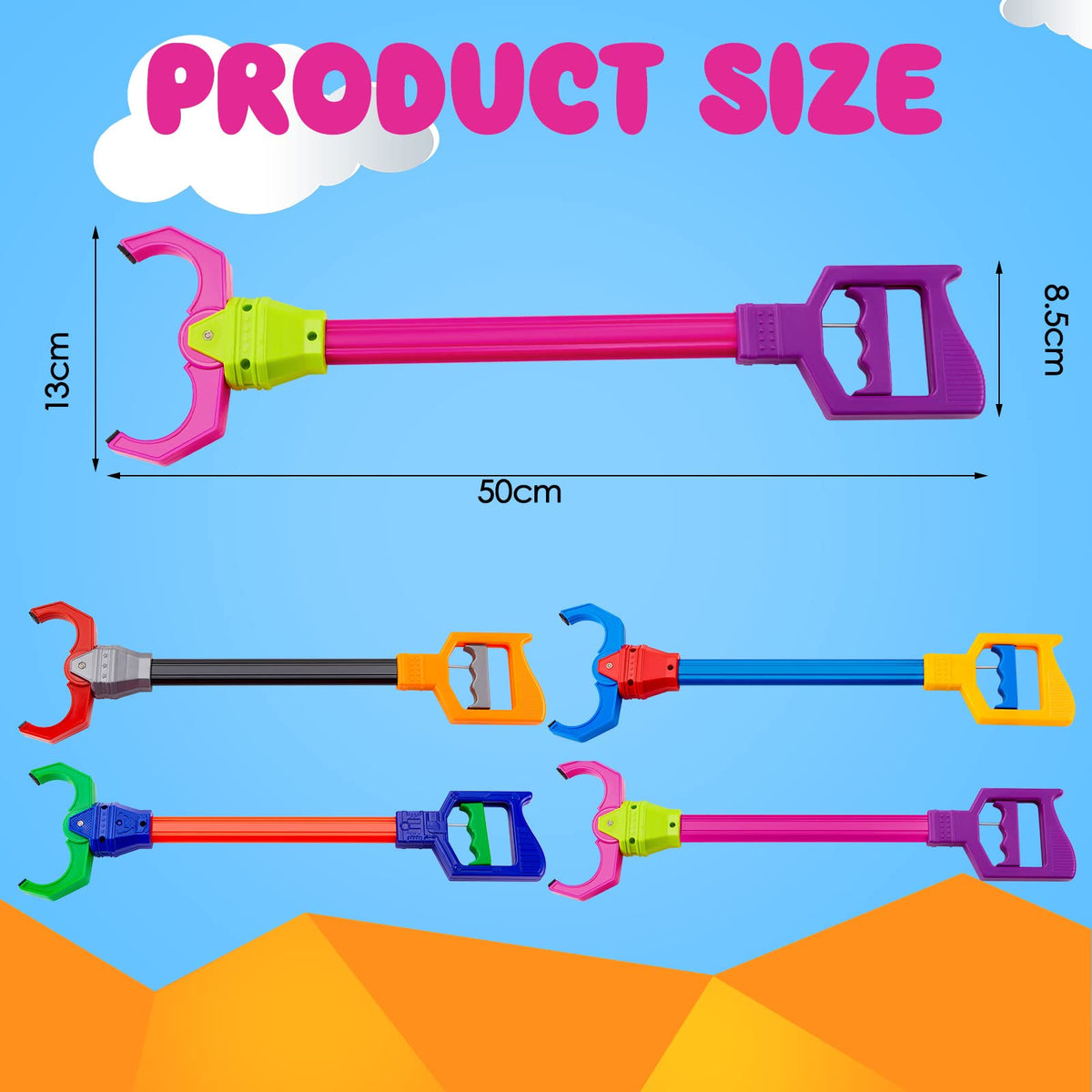 Lewtemi interactive claw toy pack encourages imaginative play and motor skill practice.