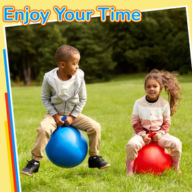 Lewtemi kids enjoying exercise on hop ball, promoting active play.