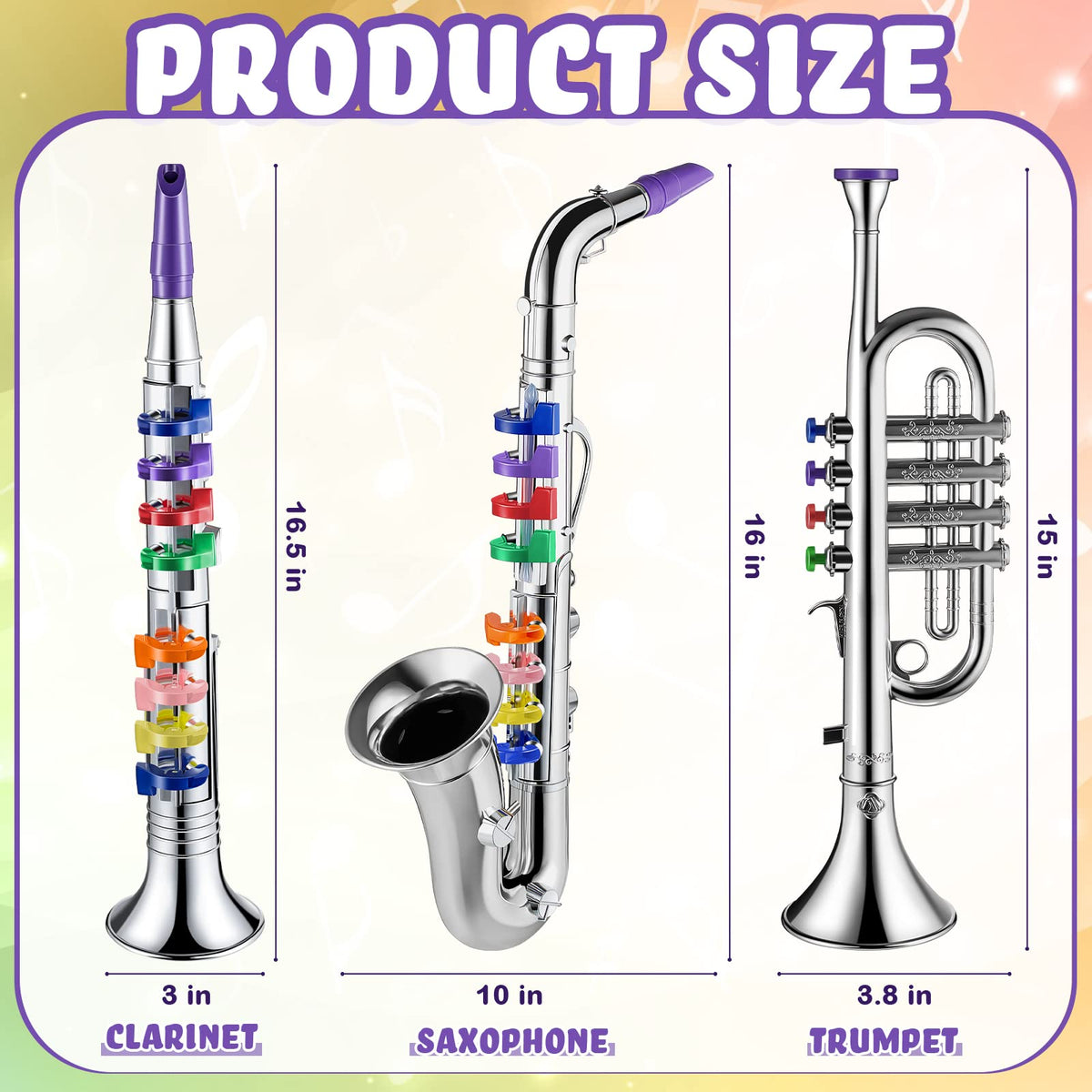 Lewtemi clarinet toy with color-coded keys promotes early musical play