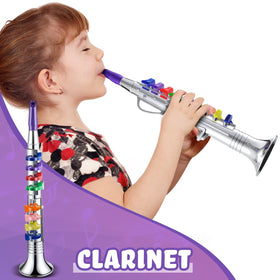 Lewtemi trumpet toy with notes for budding rhythm practice