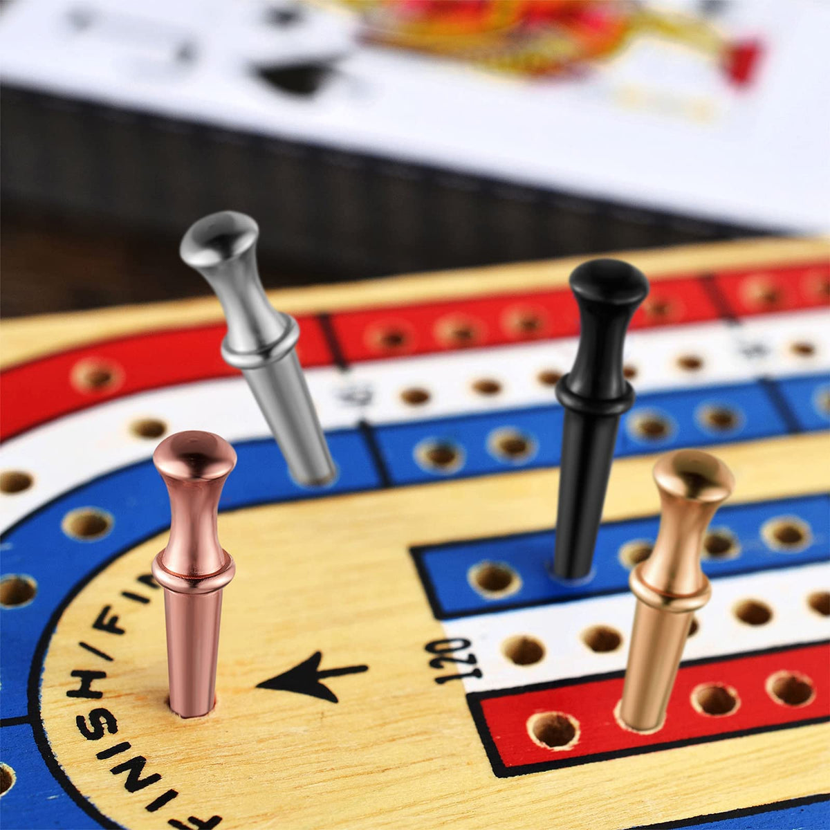 Lewtemi durable metal cribbage pegs resist wear