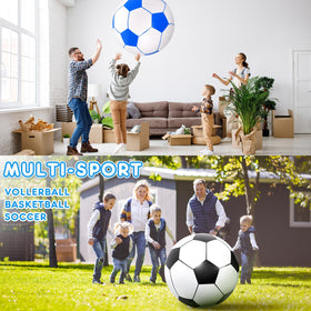 Lewtemi 40-inch blue-white outdoor party ball for summer celebrations