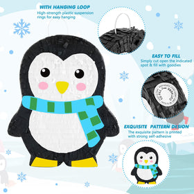 Lewtemi penguin pinata eye mask and sturdy construction close-up.