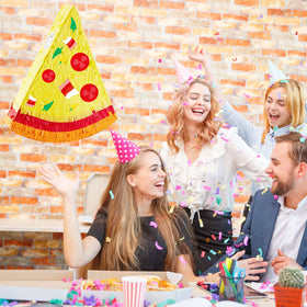 Lewtemi Pizza Piñata confetti pack adds festive burst to celebrations.