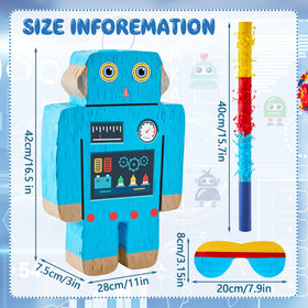 Lewtemi Robot Piñata bat included enables easy party gameplay.