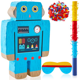 Lewtemi Robot Piñata Set offers a complete party prop kit for celebrations.