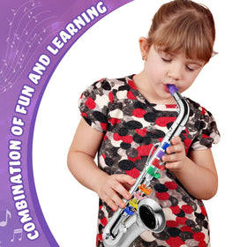 Lewtemi portable saxophone toy, ideal for travel and on-the-go practice.
