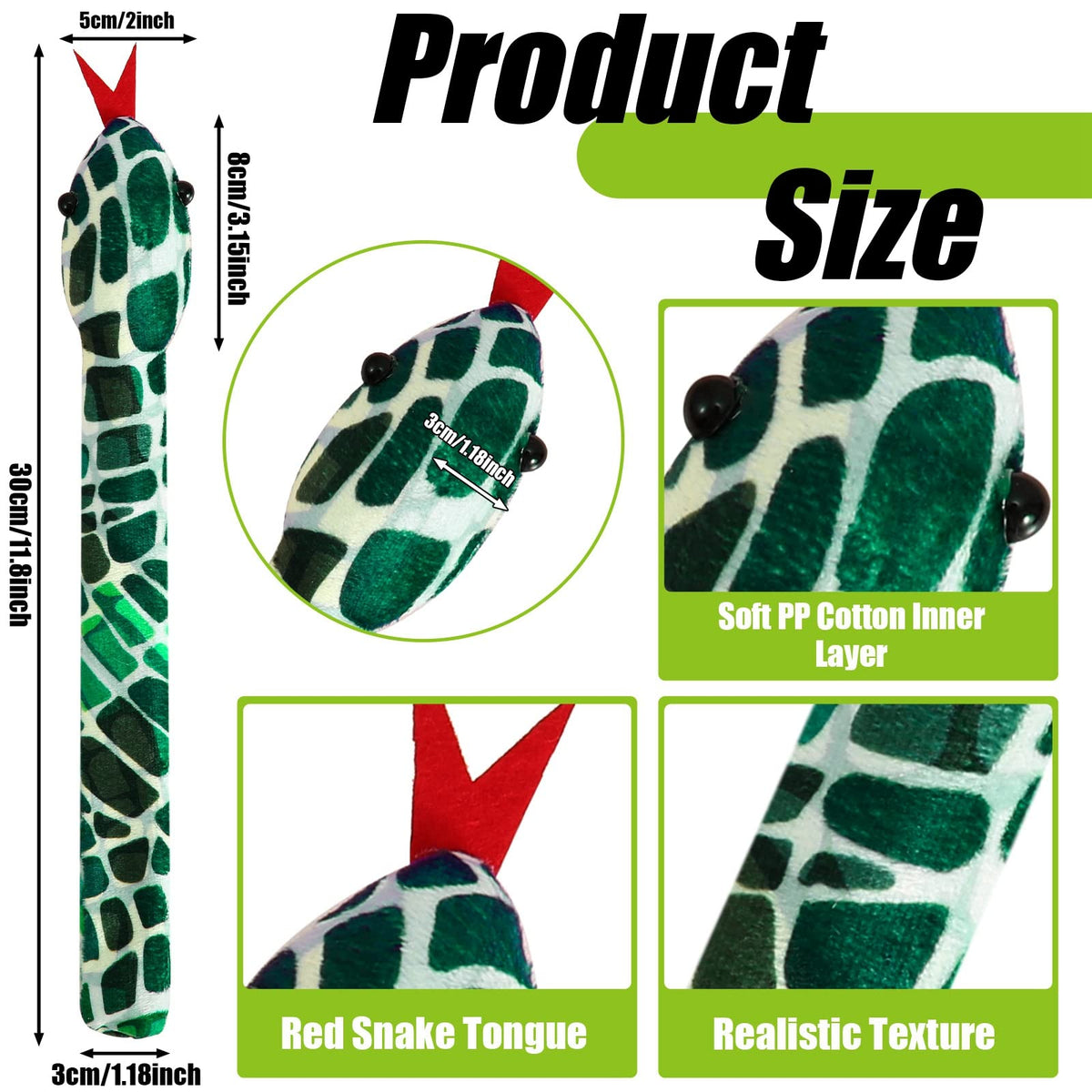 Lewtemi snake pattern close-up highlights realistic designs for trick-or-treat fun.