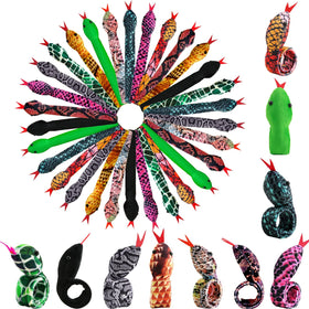 Lewtemi snake slap bracelet pack with bright colors for party favors.