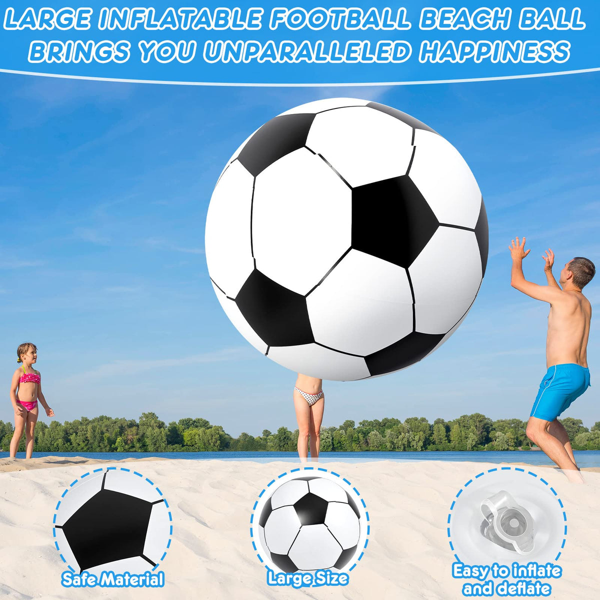 Lewtemi soccer pattern ball adds sport vibe at gatherings.