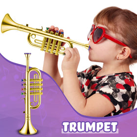 Lewtemi toy clarinet 16-inch encourages rhythm practice and curiosity in kids.