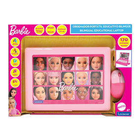 Lexibook Barbie bilingual laptop on-the-go design fits small hands
