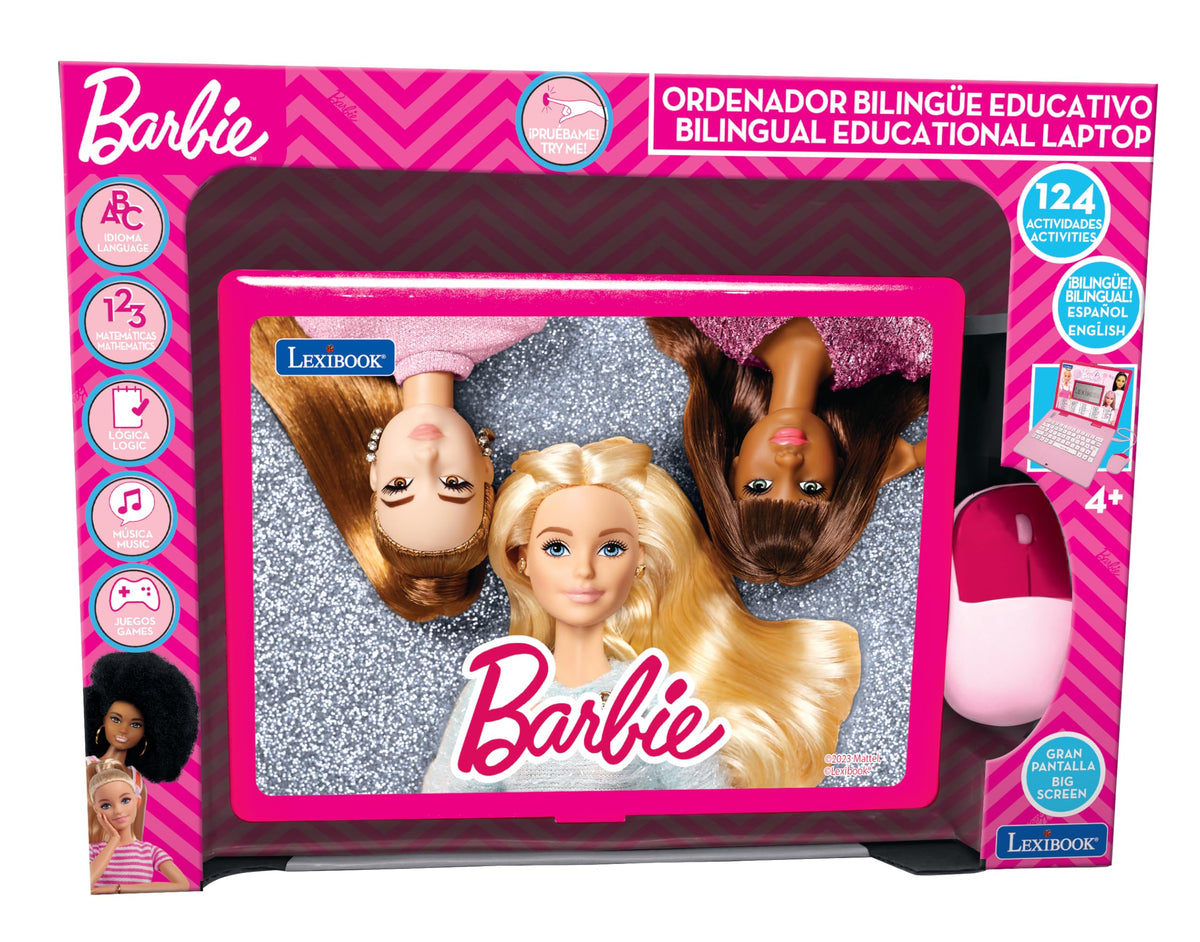 Lexibook Barbie portable closed design ideal for car trips and travel