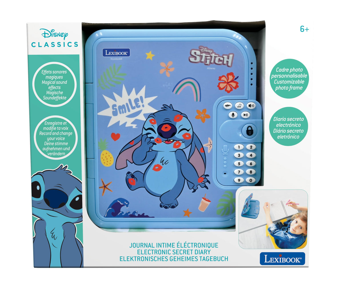Built-in photo frame on Stitch diary for personal memories
