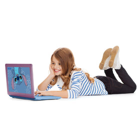 Ergonomic Lexibook Stitch laptop design suited for small hands