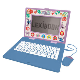 Lexibook Disney Stitch laptop front view designed for kid-friendly learning