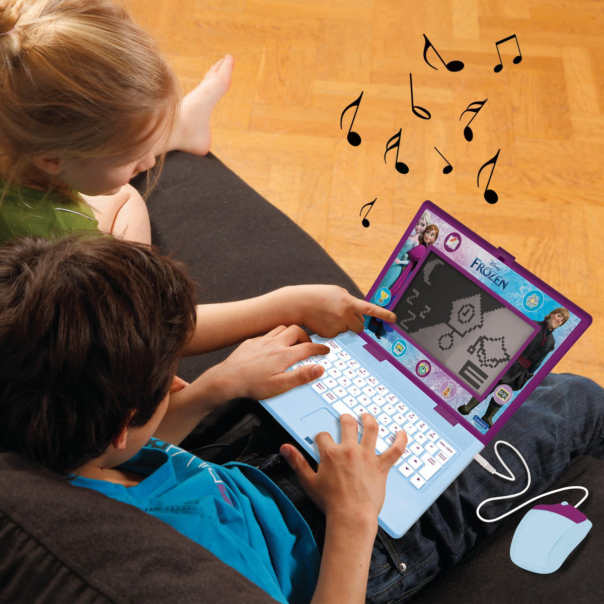Lexibook Frozen laptop Snake and Maze games promote problem solving.