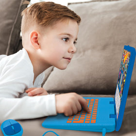 Lexibook Hot Wheels laptop compact size fits for travel and car rides.