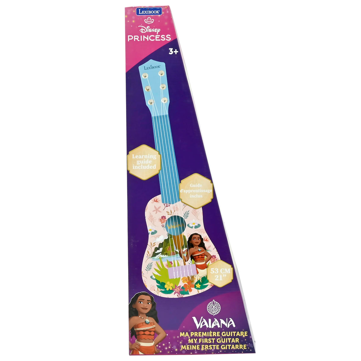 Lexibook Moana guitar colorful Moana design to inspire practice